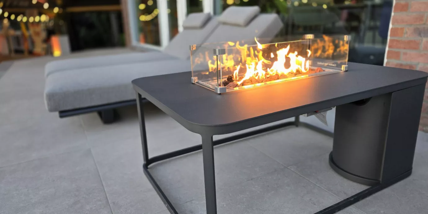 Table brasero - Sunlounger lit de soleil