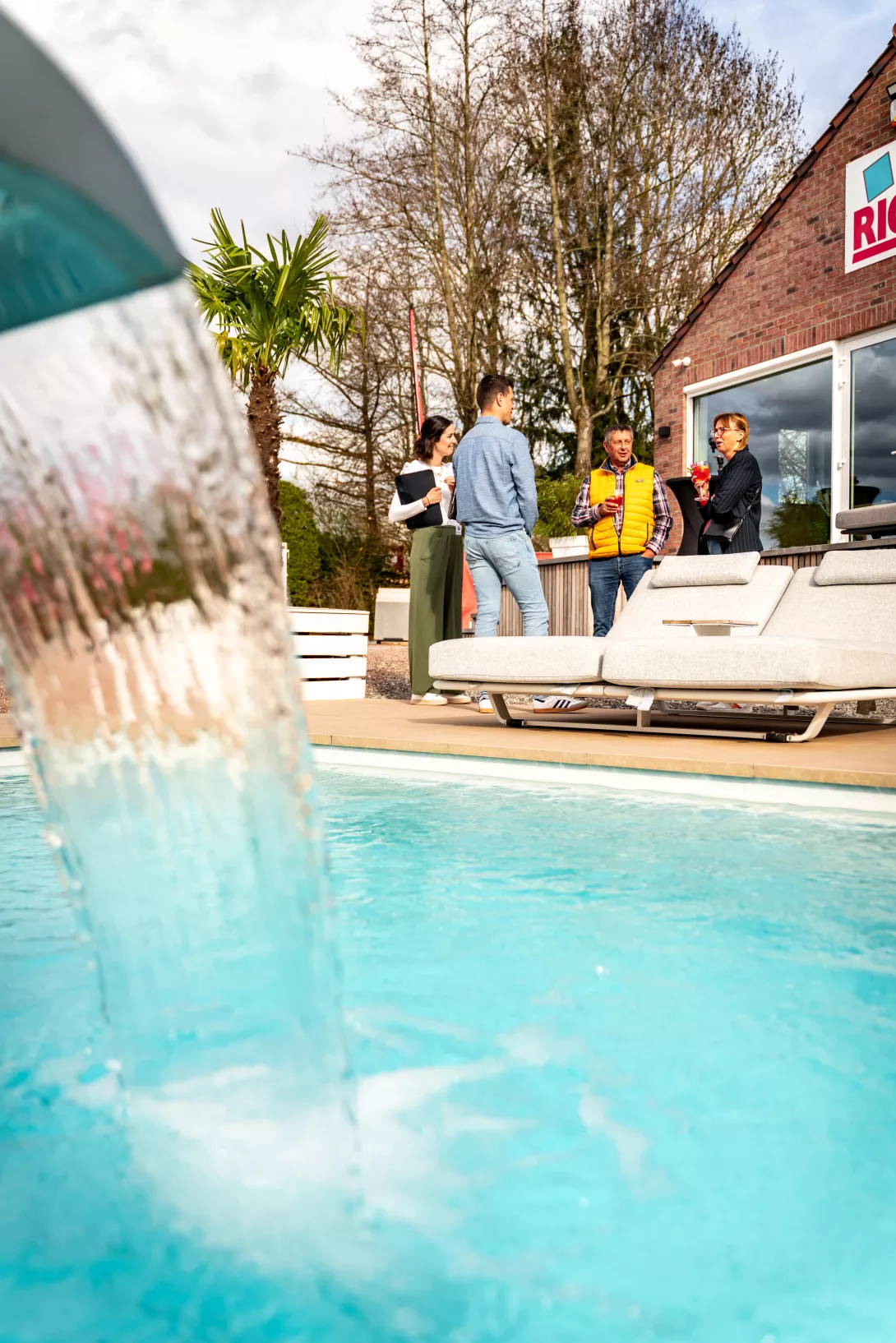 Piscine Riche fontaine